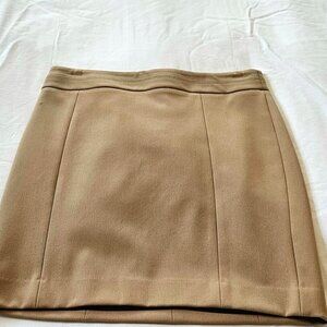 Express Camel Colored Skirt Women's XS (00) Lined - Polyester/Rayon/Spandex